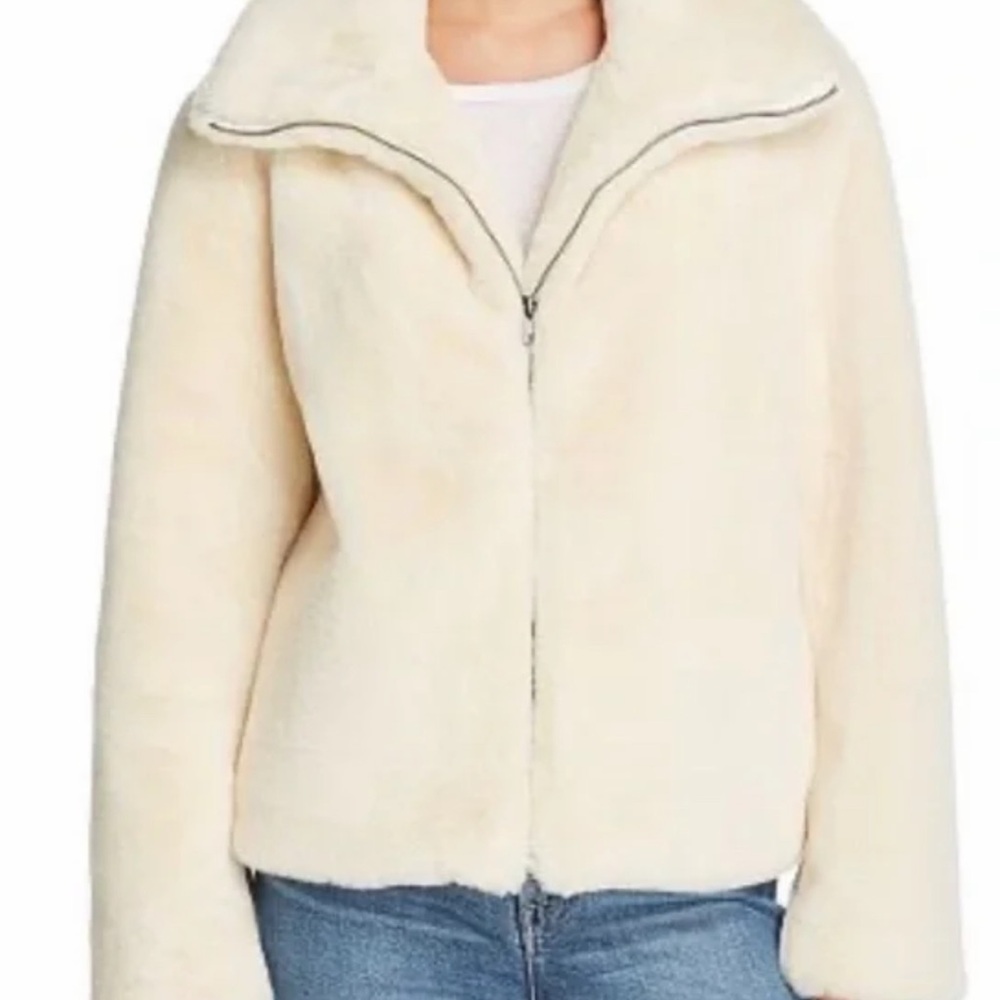 Women's French Connection faux fur Cream Jacket